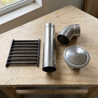 Thickened Stainless Steel Chimney Pipe Elbow for Wood Stoves and Heaters