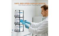 Wall-Mounted Storage Rack Vertical Three-Tier Storage Rack Compact for Bathrooms