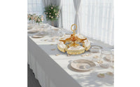 Covered Fruit Tray Dust Protection Divided Snack Tray Water-resistantResistant Lidded Snack Platter