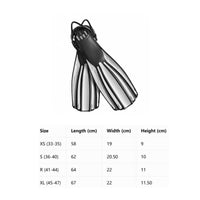 Adjustable Diving Fins Lightweight Water Sports Gear Travel-Friendly