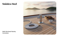 Single Cross Bollard Stainless Steel Docking Bitt Yacht Cross Cleat Long-Lasting Boat Bollard Sturdy Duty for Dock