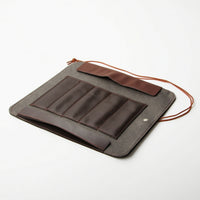 Carving Tool Pouch Stitched Leather Pouch Portable for Carvers, Artists