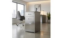 Lockable Steel Filing Cabinet   Three-Drawer Steel Cabinet Rust-Resistant