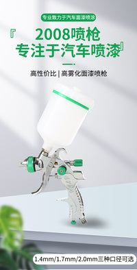 HVLP Gravity Feed Spray Gun Kit with Multiple Nozzle Sizes