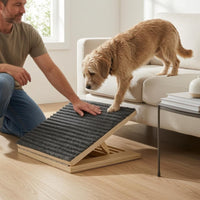 Wooden Pet Stair Ramp Sloped Wooden Dog Stairs Compact for Elevated Surfaces