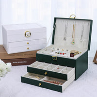 Carbon Fiber Watch and Jewelry Storage Box, 6 or 12 Slots, Double Layer