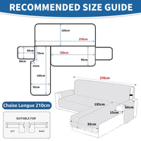 Integrated Waterproof Pet Sofa Cover Thickened Anti-Slip for Sectional Sofas