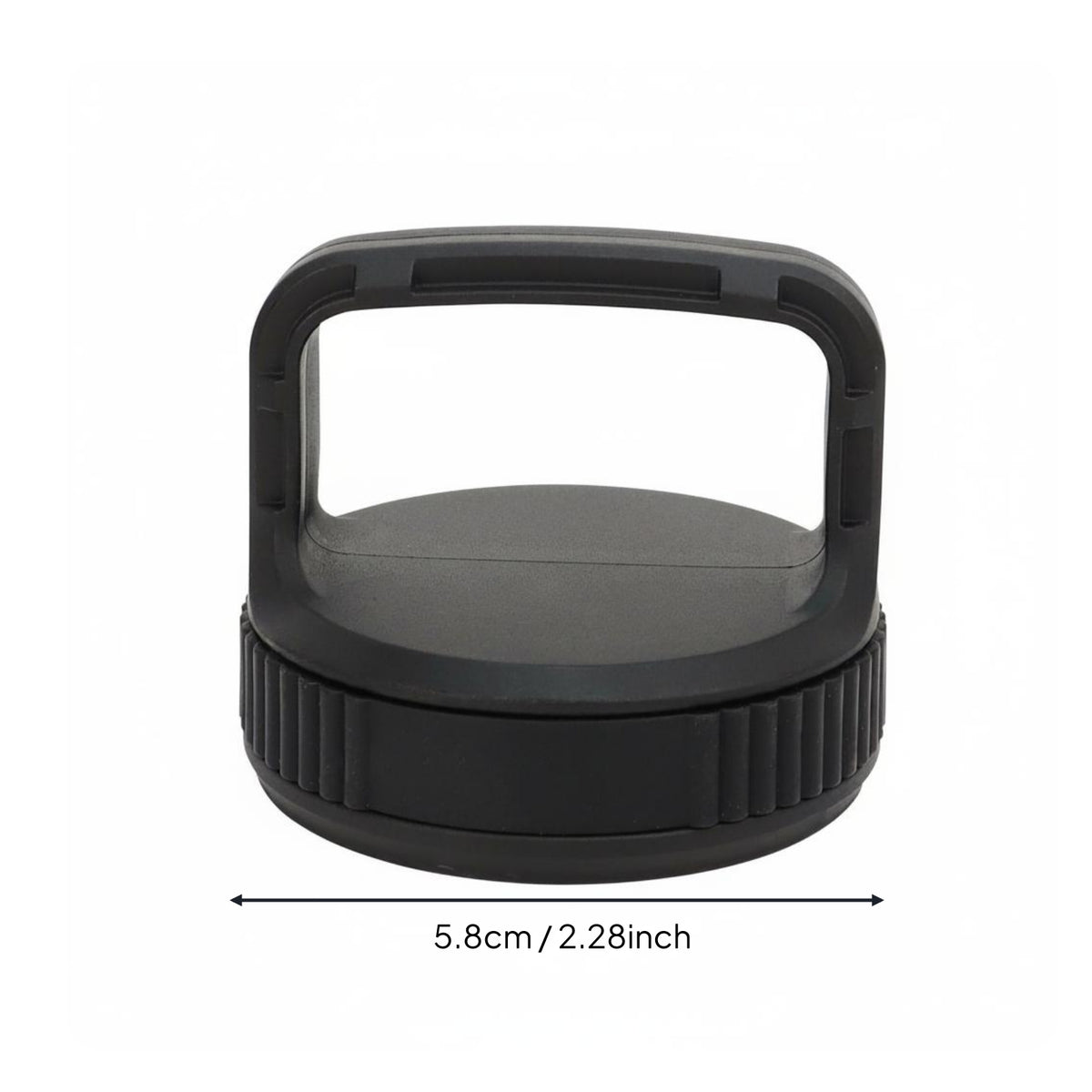 58 Mm Bottle Lid Ribbed Grip Cup Lid with Handle Easy to Clean