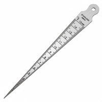 High Precision Stainless Steel Taper Gauge Rust Resistant Tapered Feeler Gauge Etched Markings Stainless Steel Clearance Ruler Long-Lasting for Machinists, Engineers, Mechanics, Manufacturing, Automotive, Construction