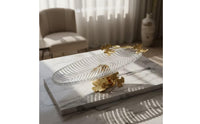 Fruit Tray with Pedestal Transparent Glass Fruit Bowl with Stand