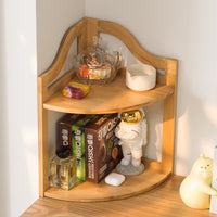Solid Wood Kitchen Spice Rack Organizer, 3-Tier, Bamboo, Tabletop