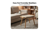 Upholstered Vanity Stool Nordic Design Footrest Multi-Purpose for Bedroom, Women