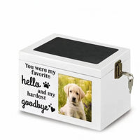 Pet Memorial Box with Photo Frame Personalized for Grieving Families