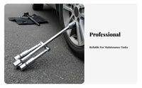 Folding Cross Wrench Space Saving Folding Lug Wrench Easy Storage for Mechanics
