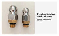 1 Front 3 Rear Jets M14 Thread Jetting Nozzle Resistant High Pressure Pipe Cleaning Nozzle Rust-Proof for DIY Enthusiasts