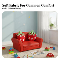 Strawberry Armchair Cartoon Design Young Child Sofa Child-Sized Soft Textile for Premium & Elegantmiumschoolers, Kindergarten