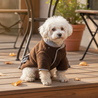 Dog Fleece Coat Soft Dog Coat with Leash Opening Full-Coverage Pet Clothing for Dogs, Pets, Cold Weather, Outdoor Trips