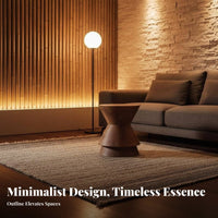 Hourglass End Table Natural Look Hourglass Pedestal Nordic Design for Hotel
