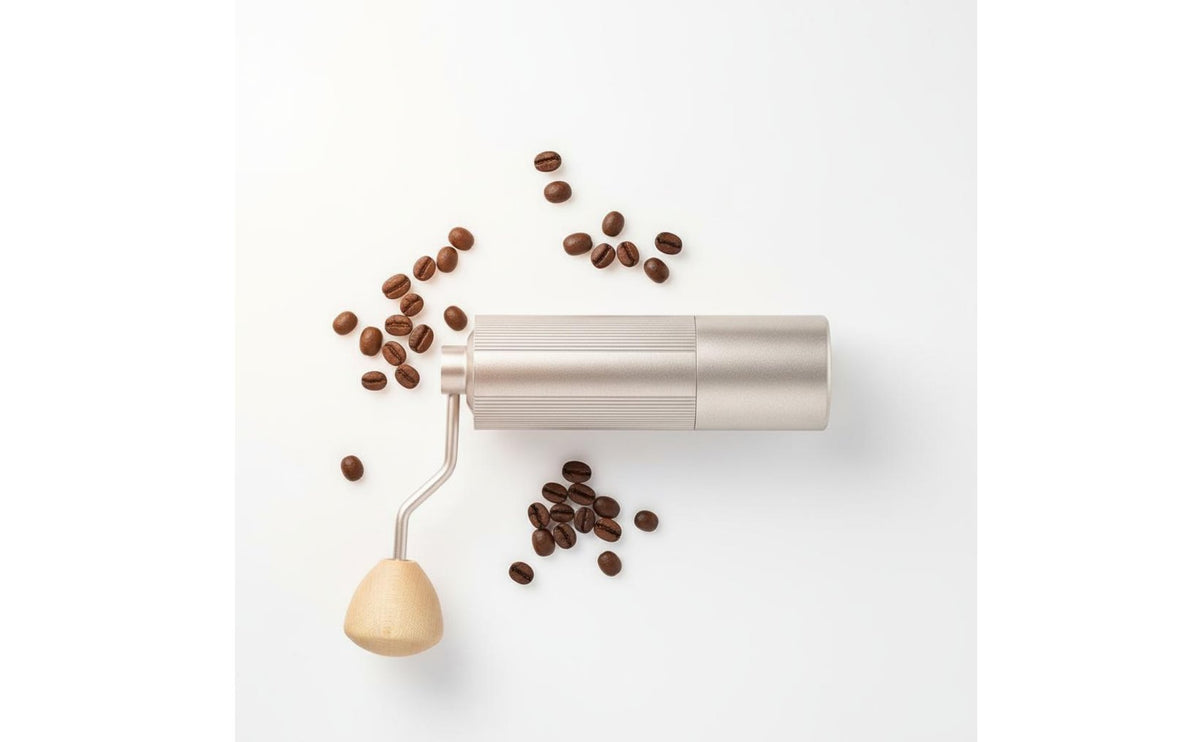 Manual Coffee Grinder External Adjustment Hand Crank Coffee Mill Portable Burr Grinder Easy to Clean Kitchen Tool for Travelers
