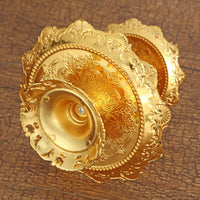 2-Tier Dessert Stand Plum Blossom Decoration European Design Serving Plate