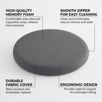 Memory Foam Floor Cushion, Round Tatami Meditation Cushion, Large Floor Pillow for Meditation, Floor - Image 6