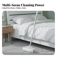 Extendable Floor cylinder Tear-away Sheets Long-handled Sticky Mop for Living Room
