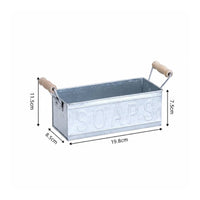 Galvanized Planter Multipurpose Decorative Container Sturdy