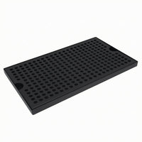 Stainless Steel Drain Tray Finger Grips Bar Drain Tray Raised Edges