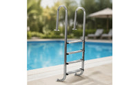 Bolt-on Above-Ground Pool Ladder Stable Ladder with Textured Steps Long-Lasting Safe for Swim Clubs