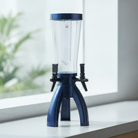 3L Drink Dispenser with Ice Tube Countertop Beverage Dispenser with Ice Column Clear Beer Dispenser Detachable for Parties