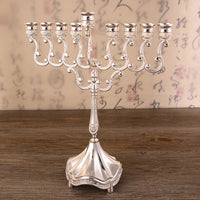 Metal Nine-Branch Candelabra for Wedding and Event Decoration