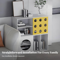Nordic design aesthetic mist-likeShaped bookshelf Space-Saving Multi-Tier Shelving unit distinctive Design Storage Cabinet sturdyDuty for Apartment Dwellers, Book Lovers, homeowners, Bedroom, Living Room