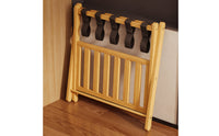 Luggage Rack with Shelf Foldable Home Storage X-Shaped Frame for Guest House
