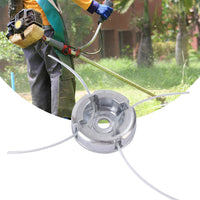 Aluminum Alloy Mower Trimmer Head with Protective Cover and Steel Wire Rope Universal Accessory for Lawn Mowers and Brush Cutters