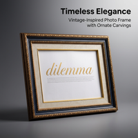 Vintage Resin Picture Frame for Office Desk, Handcrafted Resin Picture Frame, Di #variant:5 inch (8.9*12.8cm)