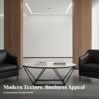 Modern Design managerial Sofa and Table Group Sturdy Construction Reception Seating sturdy Frame Office Lounge Set Comfortable paddinging for Business managerials, Company Owners, Interior Designers, Waiting Room, Lobby