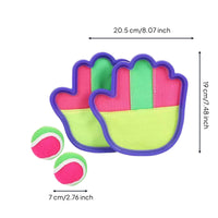 Parent-Child Interaction Sticky Ball Grab Game Long-Lasting Adhesive Hook-and-Loop Grab Catcher Set Tear Resistant for Backyard