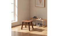 Wooden Stool Compact Stool with Handhold Portable Furniture for Kids, Small Areas, Entryway