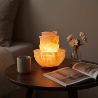 salts Lamp Ambient Mineral Crystal salts Lamp Calming Night Light for Bedside