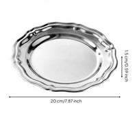 Stainless Steel Tray Food Grade Tableware Rust Resistant Household Decor