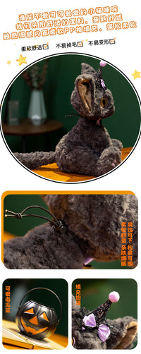 超萌圣诞德文卷毛猫黑猫玩偶生日礼物送女朋友闺蜜男孩子娃娃公仔