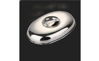 Oval Lid Rust-Resistant Stainless Steel Lid Pan Lid with Knob for Cooks, Caterers, Kitchen, Buffet, Stovetop