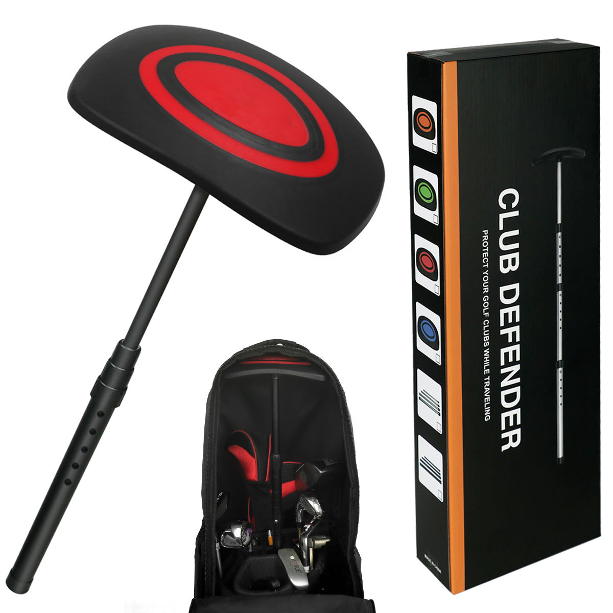 4-section Black Red