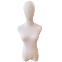 New Stock Linen Half Body Female Mannequin for Displaying Hats and Scarves