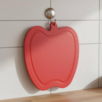 Fruit Shaped Cutting Plate Hanging Hole Slicing Block Double-Sided Novelty Food Prep Mat for Picnic, Camping, RV