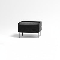Nightstand with Drawer Minimalist Design Single-Drawer Side Table for Homeowners