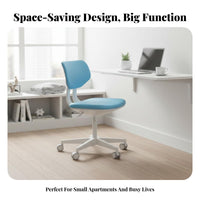 Armless Rolling Chair Ergonomic Design Armless Rolling Stool Adjustable Height