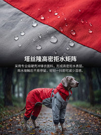 Waterproof Dog Raincoat with Hood for Large Dogs