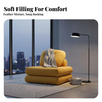 Configurable Section Armchair Removable and Cleanable Cover Upholstered Lounge Chair Lowsleek-Design Easy Assembly for Students