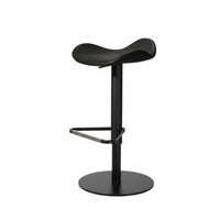 Adjustable Rotating Stool with Backrest Light Luxury Design Adjustable Pedestal Stool Padded Seat Built-in Footrest for Adults